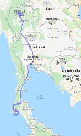 Thailand Map